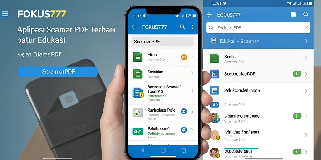 Antarmuka pengguna FOKUS777 dengan fitur pemindaian yang canggih dan mudah diakses.