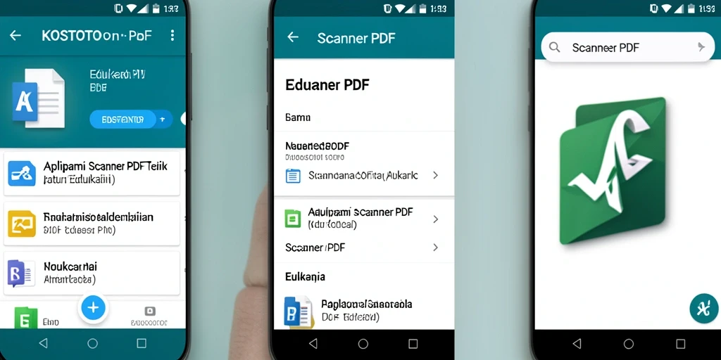 Antarmuka KOSTOTO menampilkan proses pemindaian dokumen yang sederhana dan efisien.